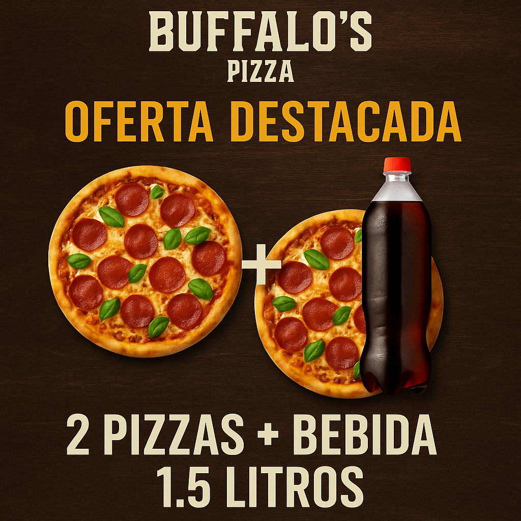 Oferta 2x1 Buffalo's Pizza